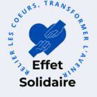 blue simple illustrative charity foundation logo